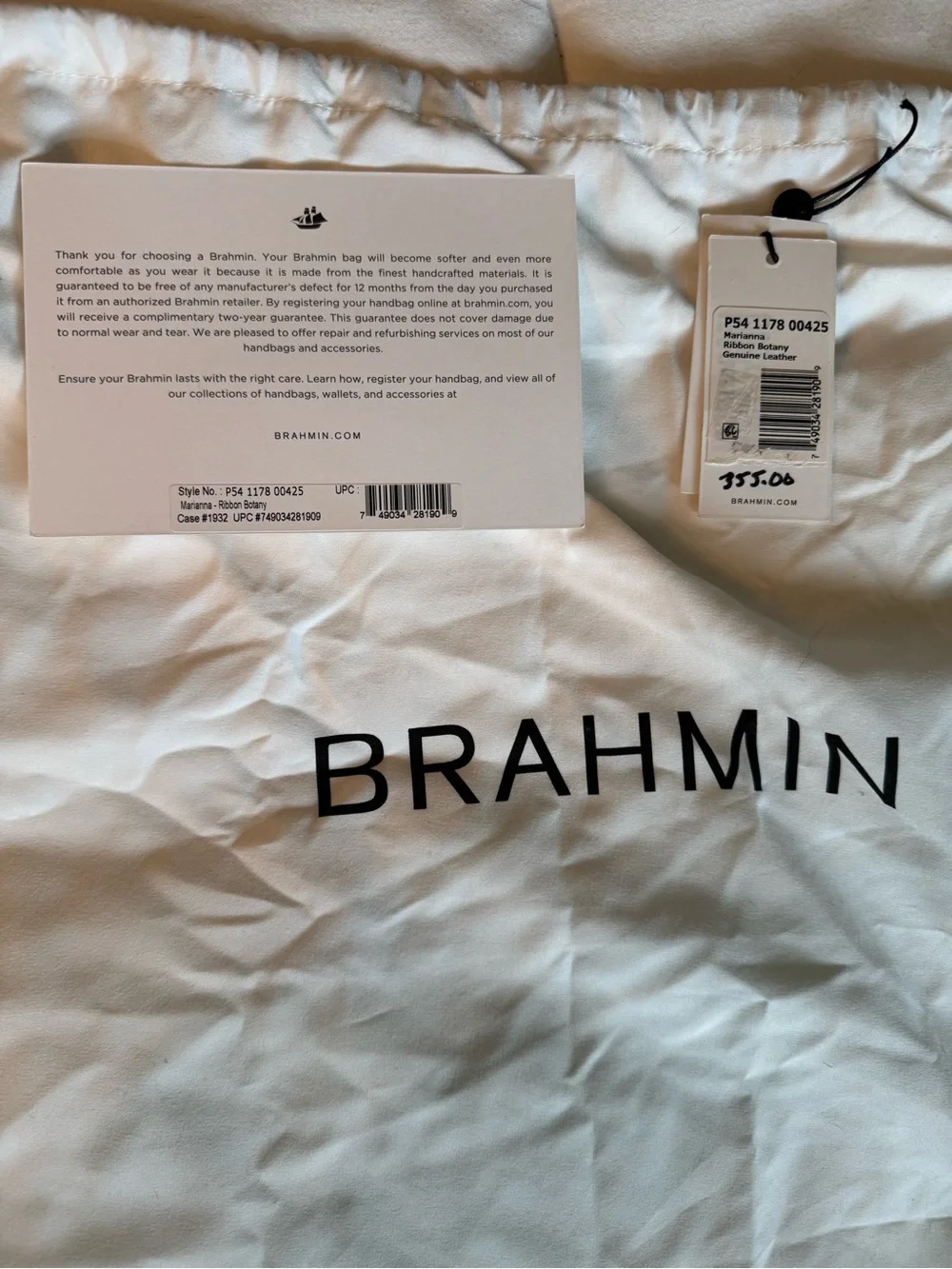 Brahmin Marianna Ribbon Botany Satchel